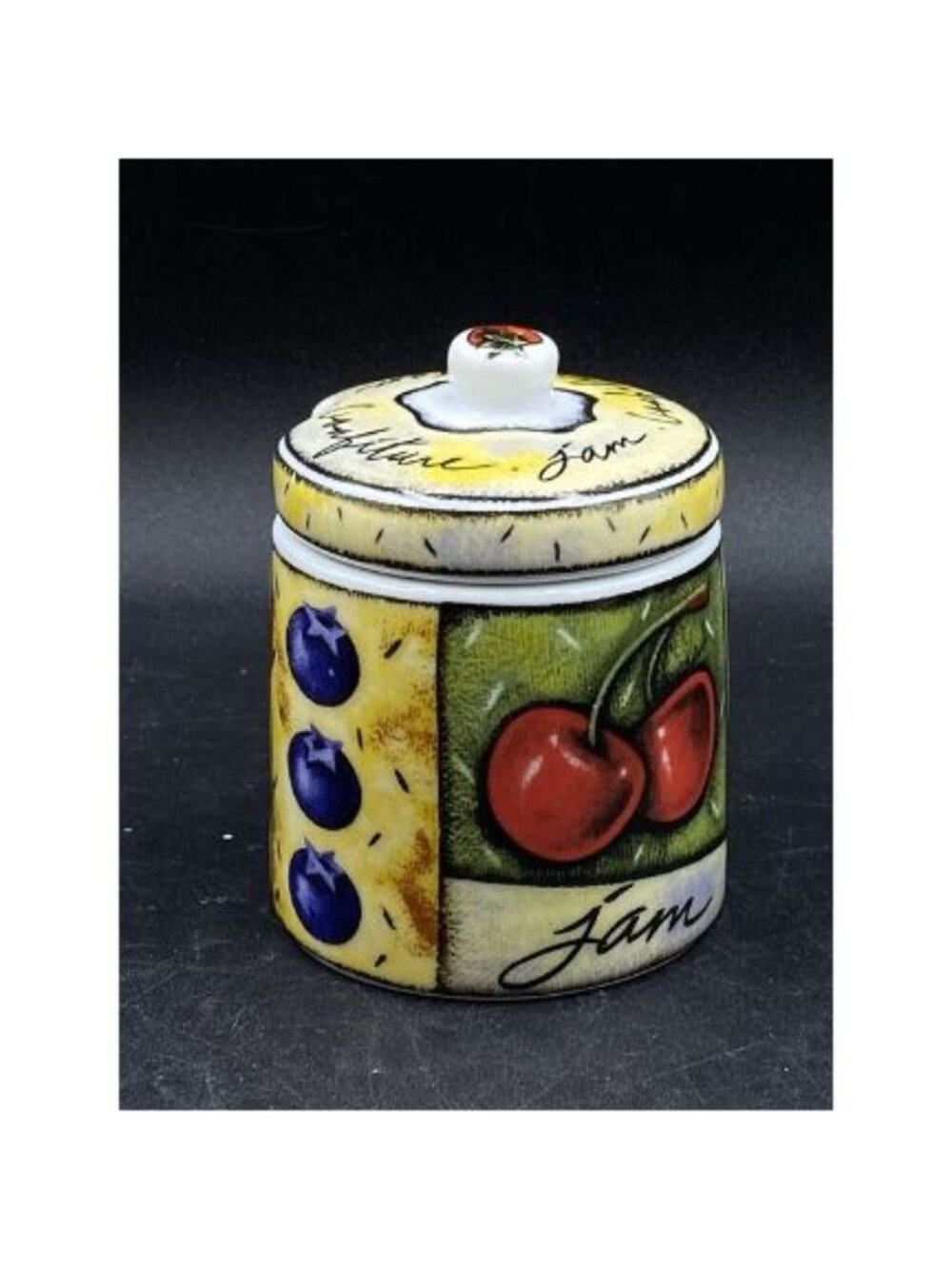 MSC Joie De Vivre Confiture Fruit Jam Jar Ceramic